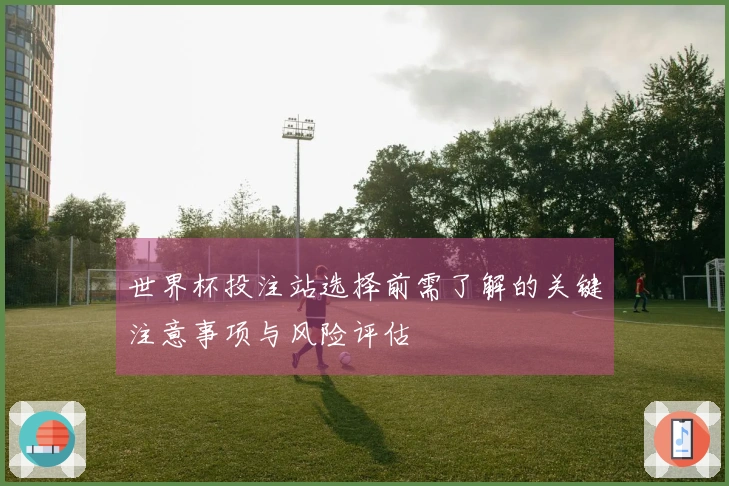 世界杯投注站选择前需了解的关键注意事项与风险评估