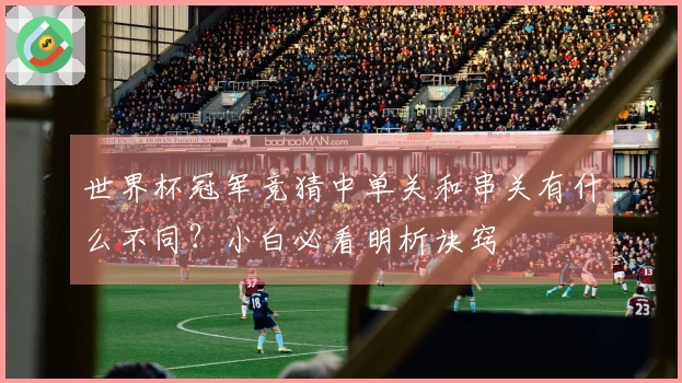 世界杯冠军竞猜中单关和串关有什么不同？小白必看明析诀窍